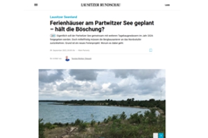 Lausitzer Rundschau - Ferienhäuser am Partwitzer See geplant – hält die Böschung