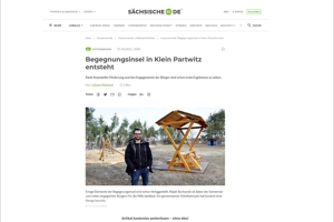 Sächsische Zeitung - Begegnungsinsel in Klein Partwitz entsteht