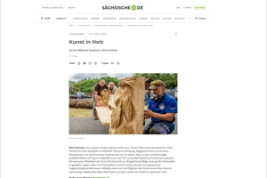 Sächsische Zeitung - Kunst in Holz - Partwitzer Seenpark