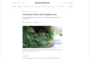 Sächsische Zeitung - Partwitzer fühlen sich ausgebremst - Partwitzer Seenpark