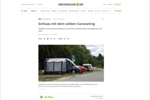 Sächsische Zeitung - Schluss mit dem Wilcamping - Partwitzer Seenpark